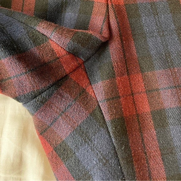 Velvet by Graham Spencer Cropped Plaid Trouser 4 Blue Res - Picture 11 of 15